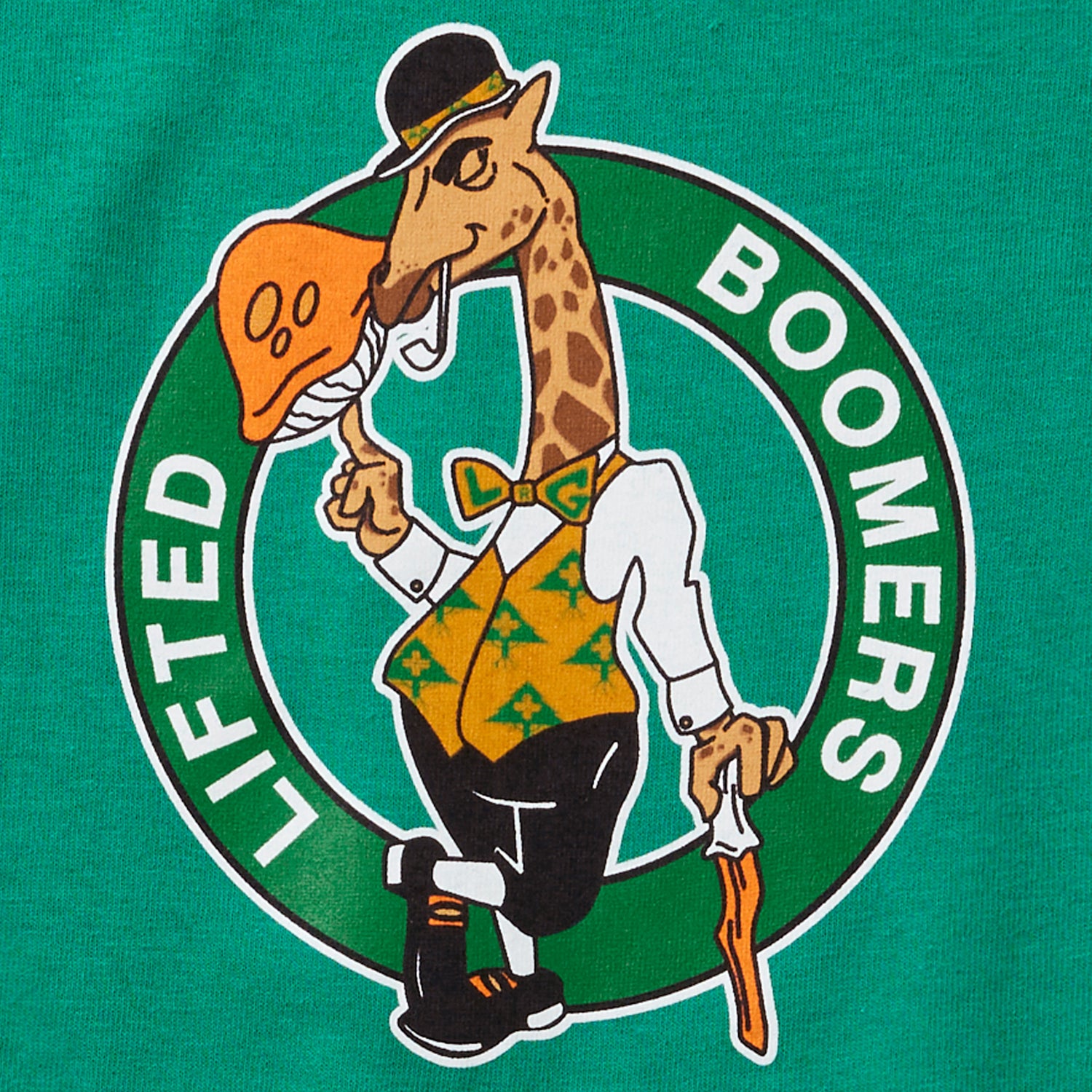LIFTED BOOMERS TEE - KELLY GREEN