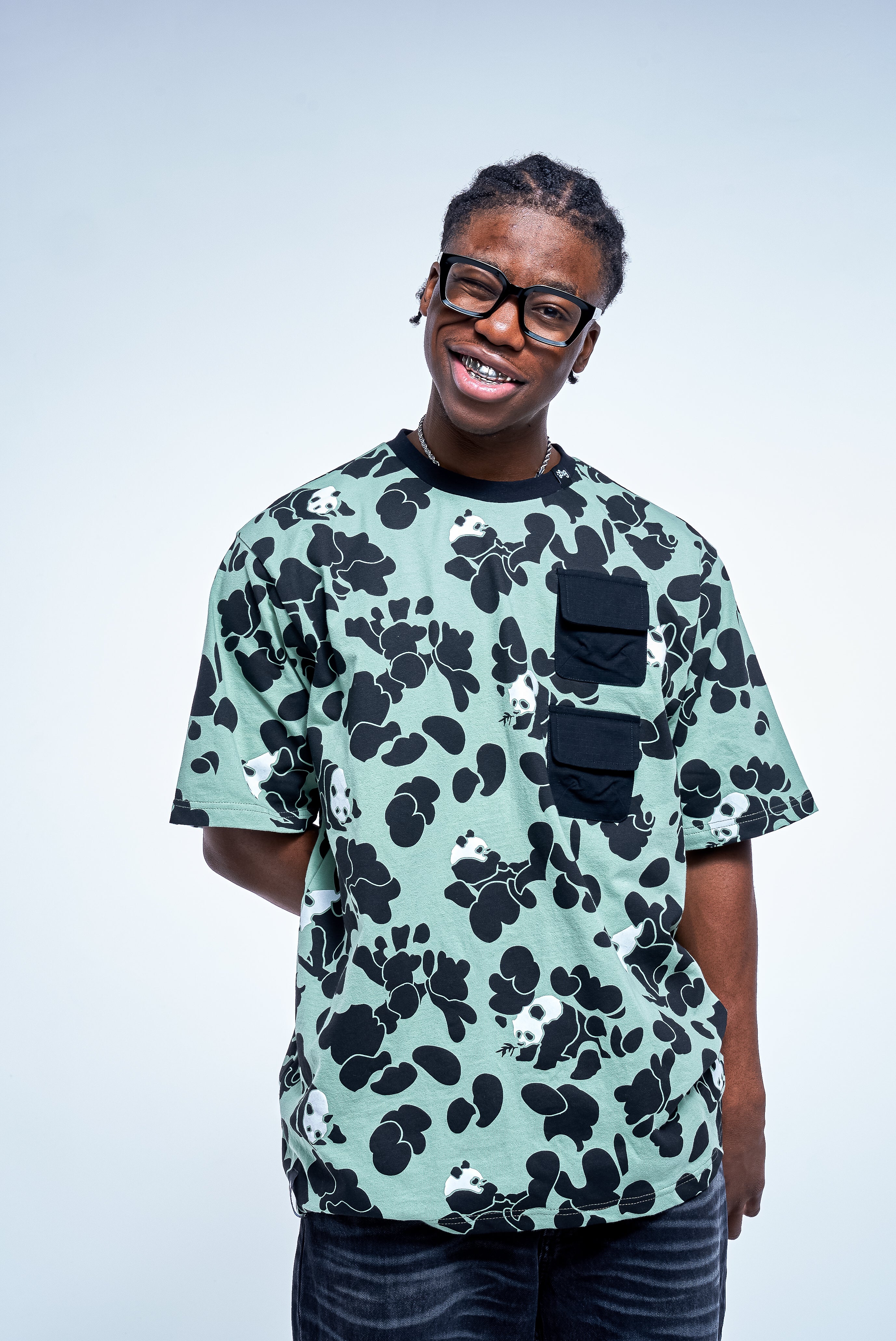 PANDA LEGACY SS KNIT Sage | LRG Clothing