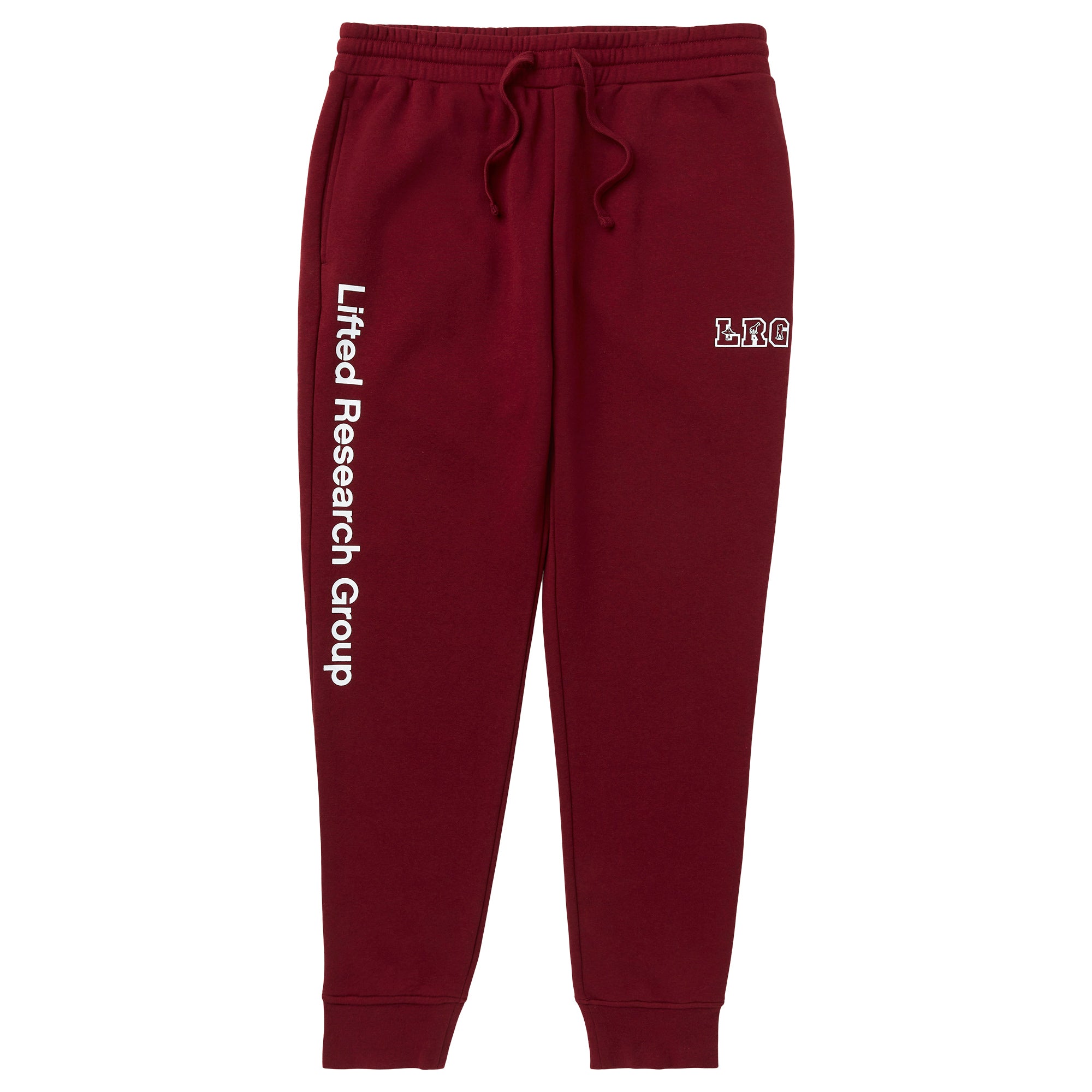 LRG IVY LEAGUE JOGGER SWEATPANTS - BURGUNDY