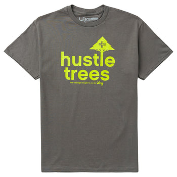 HUSTLE TREES TEE - CHARCOAL