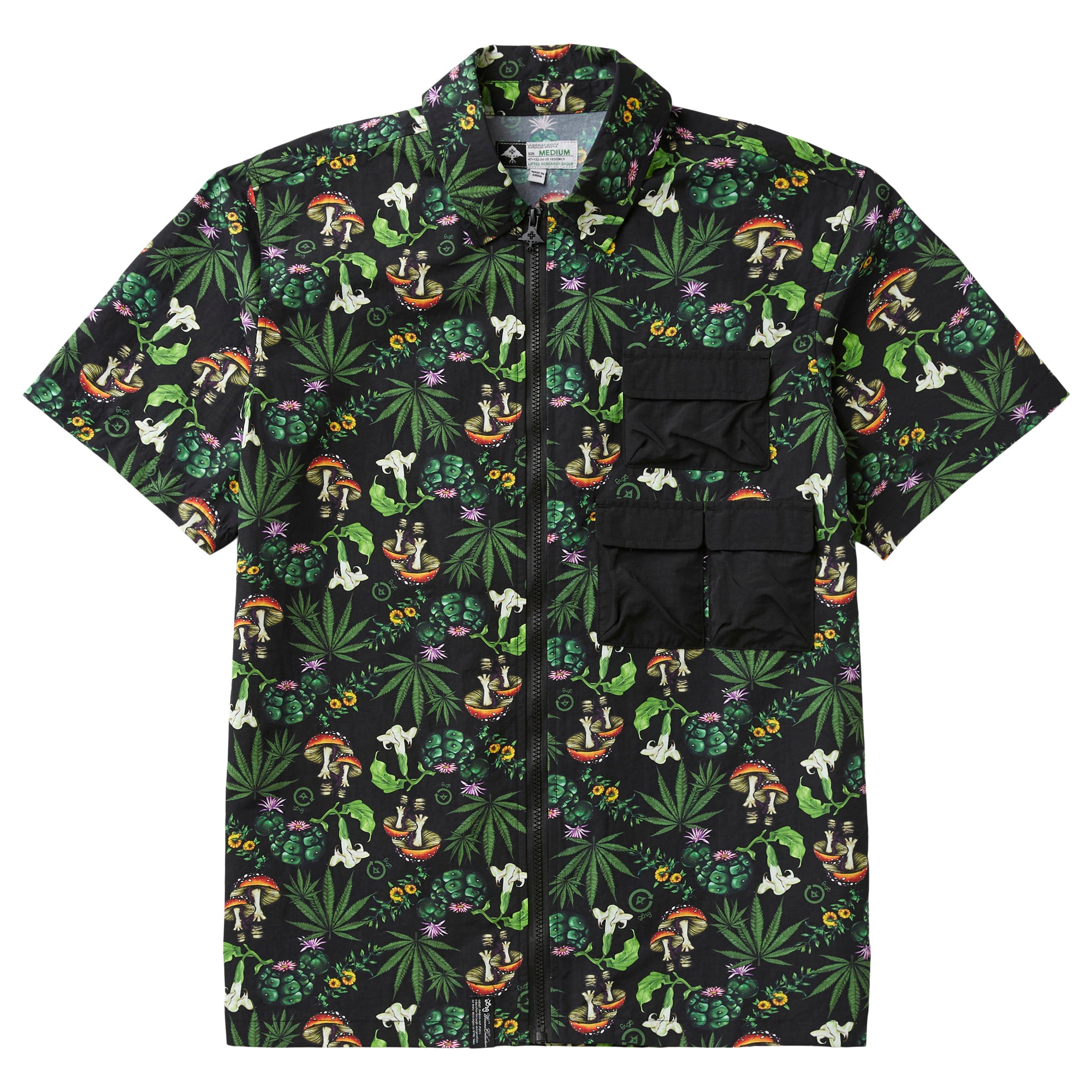 ALOHIGH ZIP SHIRT - BLACK | LRG Clothing