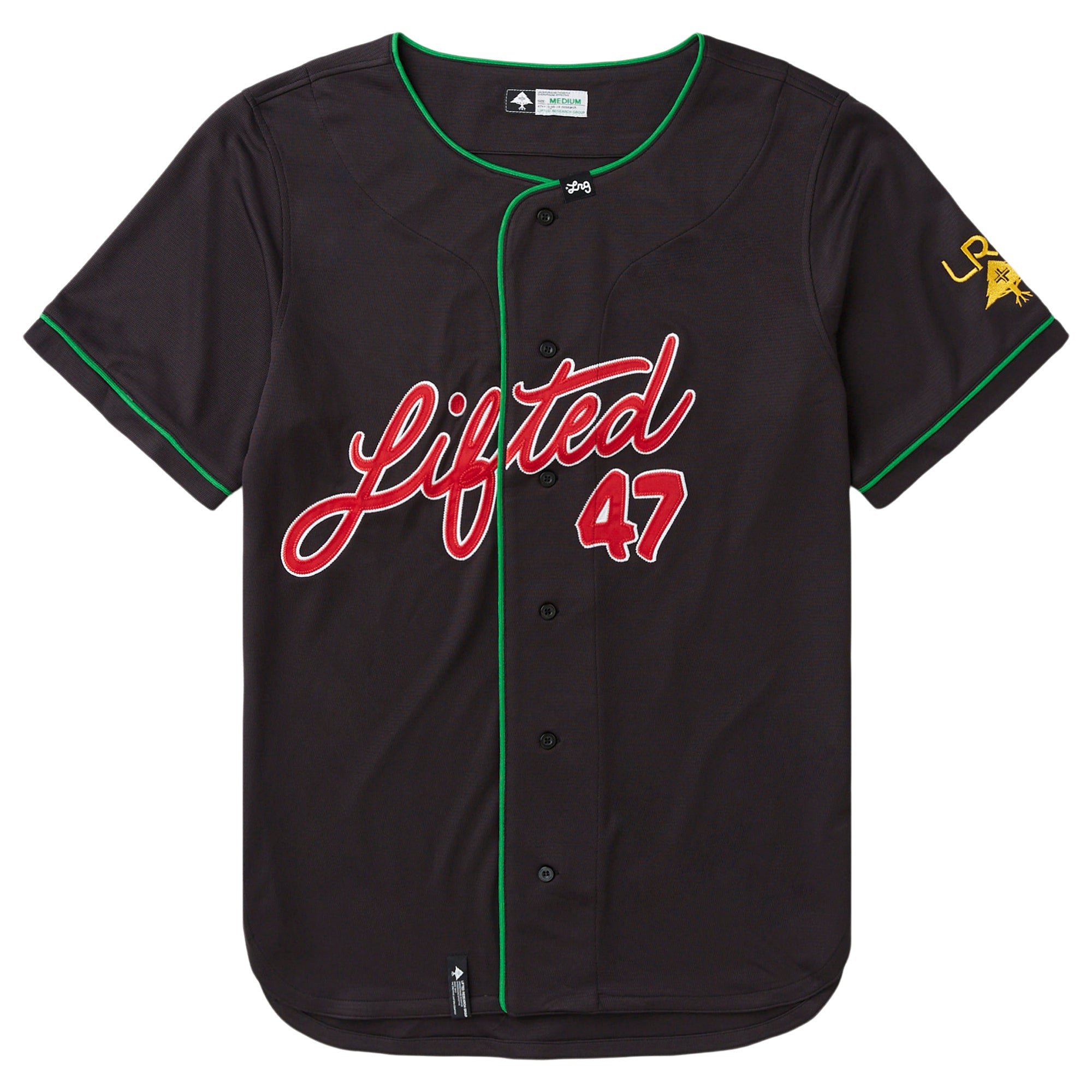 LRG UPLIFTING 47 BASEBALL SHIRT BLACK | LRG Clothing