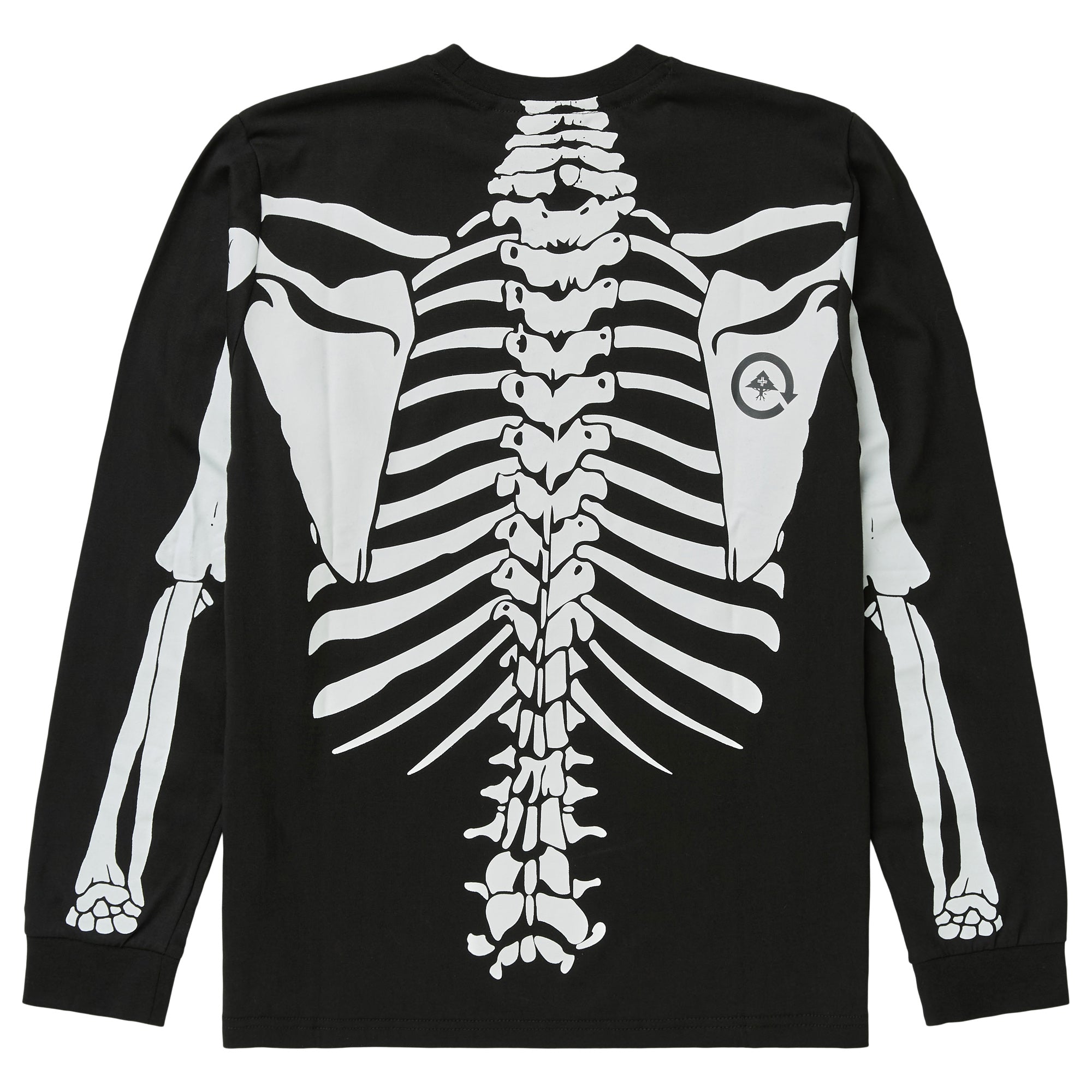 Hum ICEVALLEY ® grunge skeleton ロンT 99 DEAD SERIOUS LONG SLEEVE KNIT - BLACK | LRG Clothing