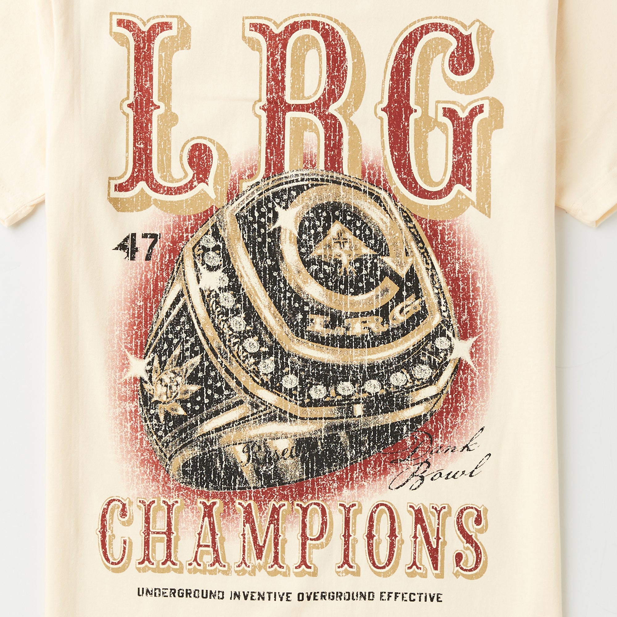 DANK BOWL CHAMPS TEE - CREAM | LRG Clothing