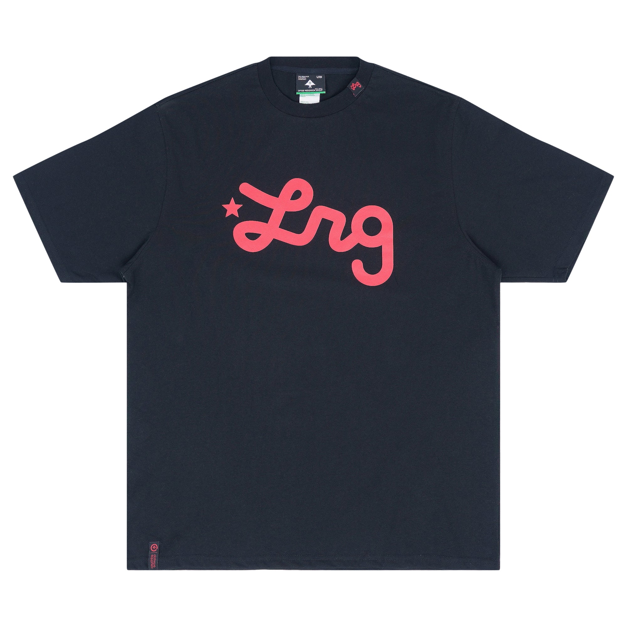 Lifted Script Tee HO25 Black/Red | LRG Clothing