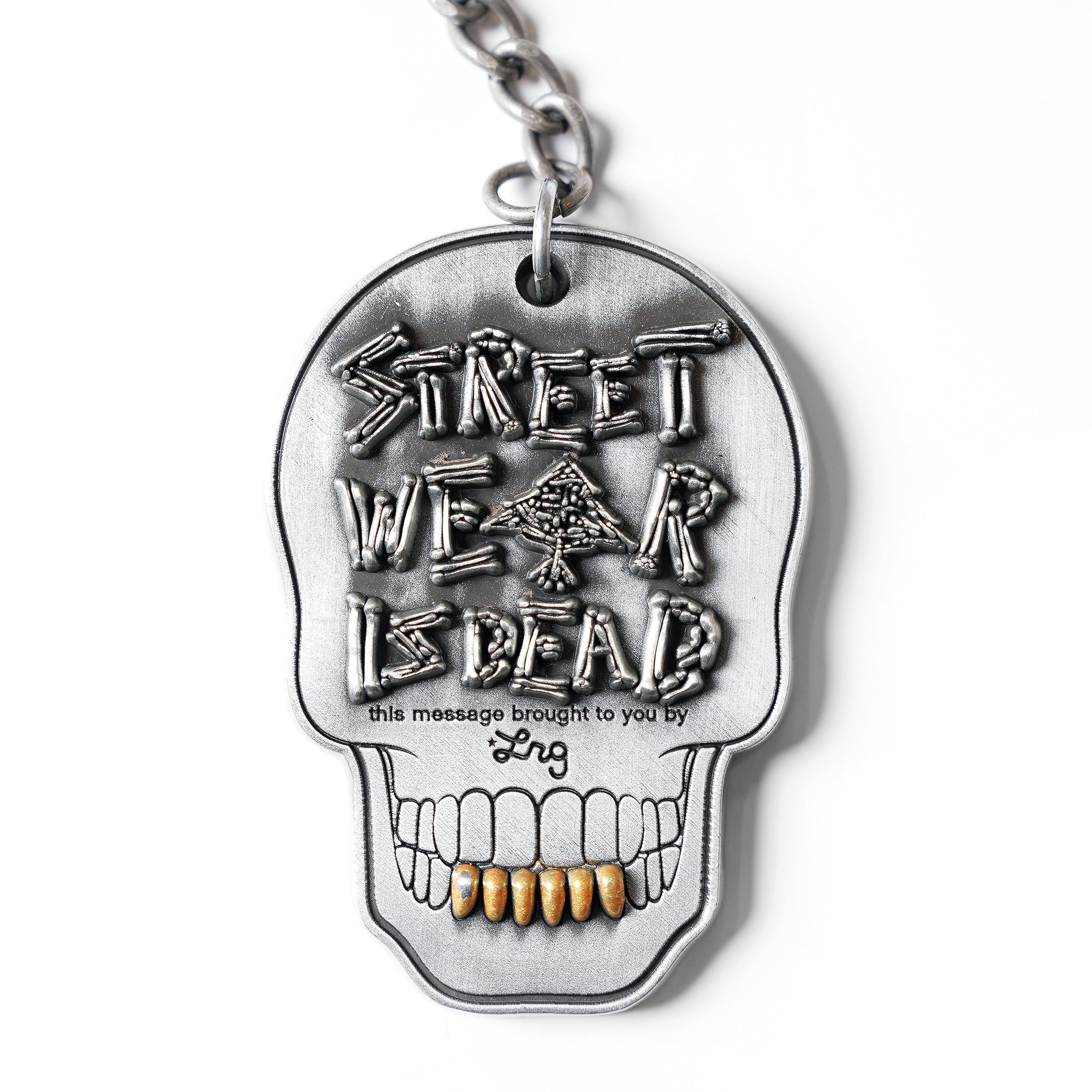 STREETWEAR SKULL KEY CHAIN Silver | LRG Clothing