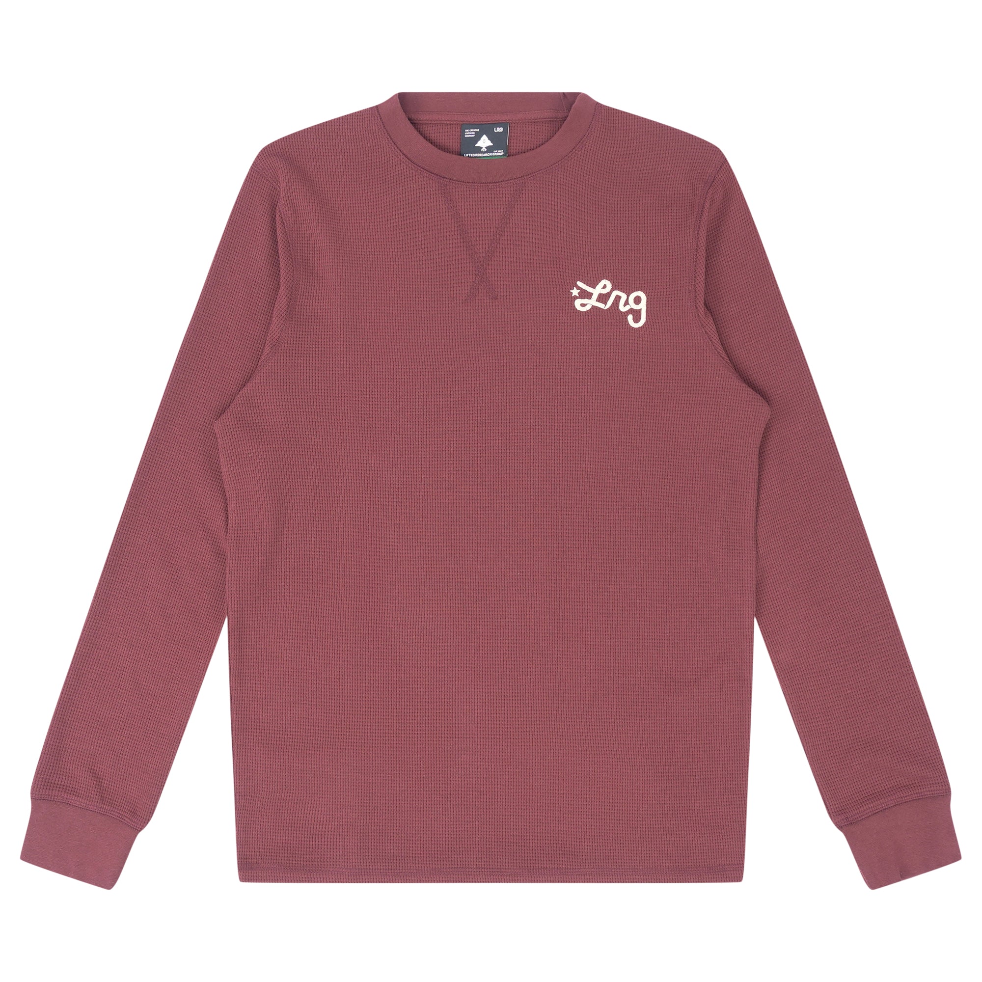 LRG SCRIPTED 25 THERMAL CREW Burgandy | LRG Clothing