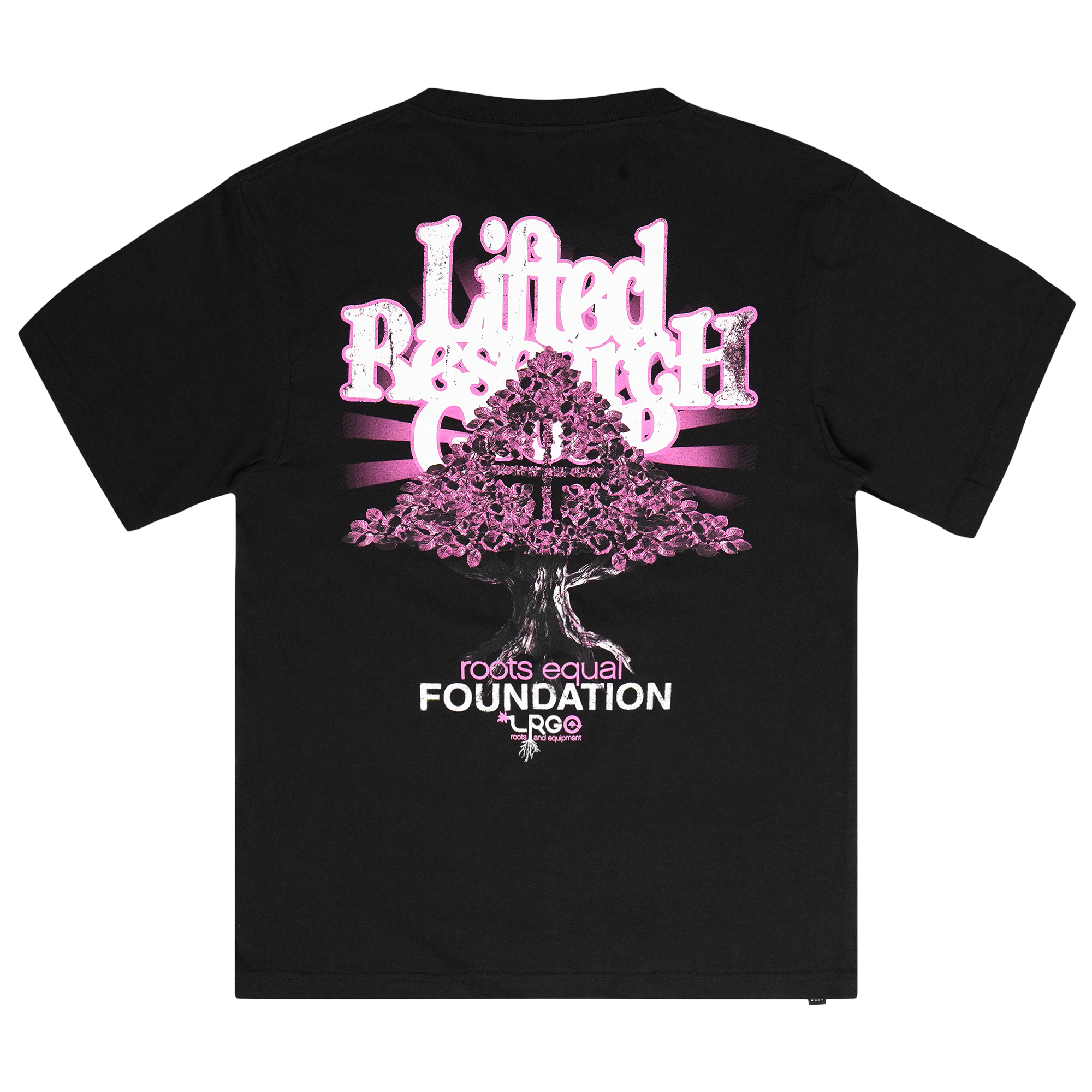 PINK ROOTS TEE Black | LRG Clothing
