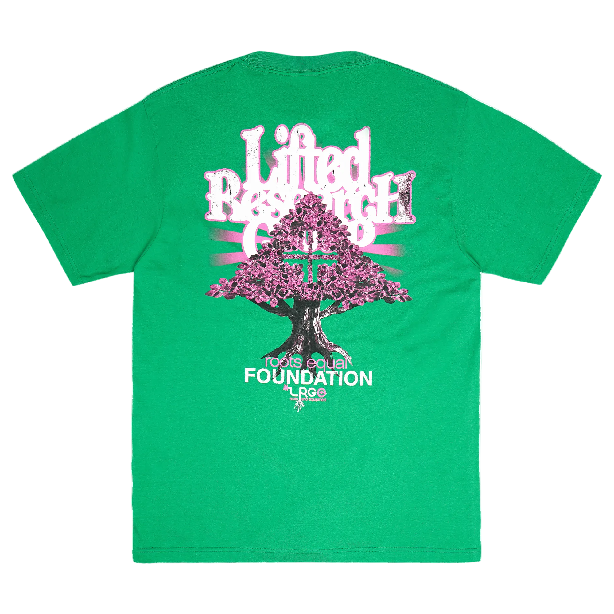 PINK ROOTS TEE Kelly Green | LRG Clothing