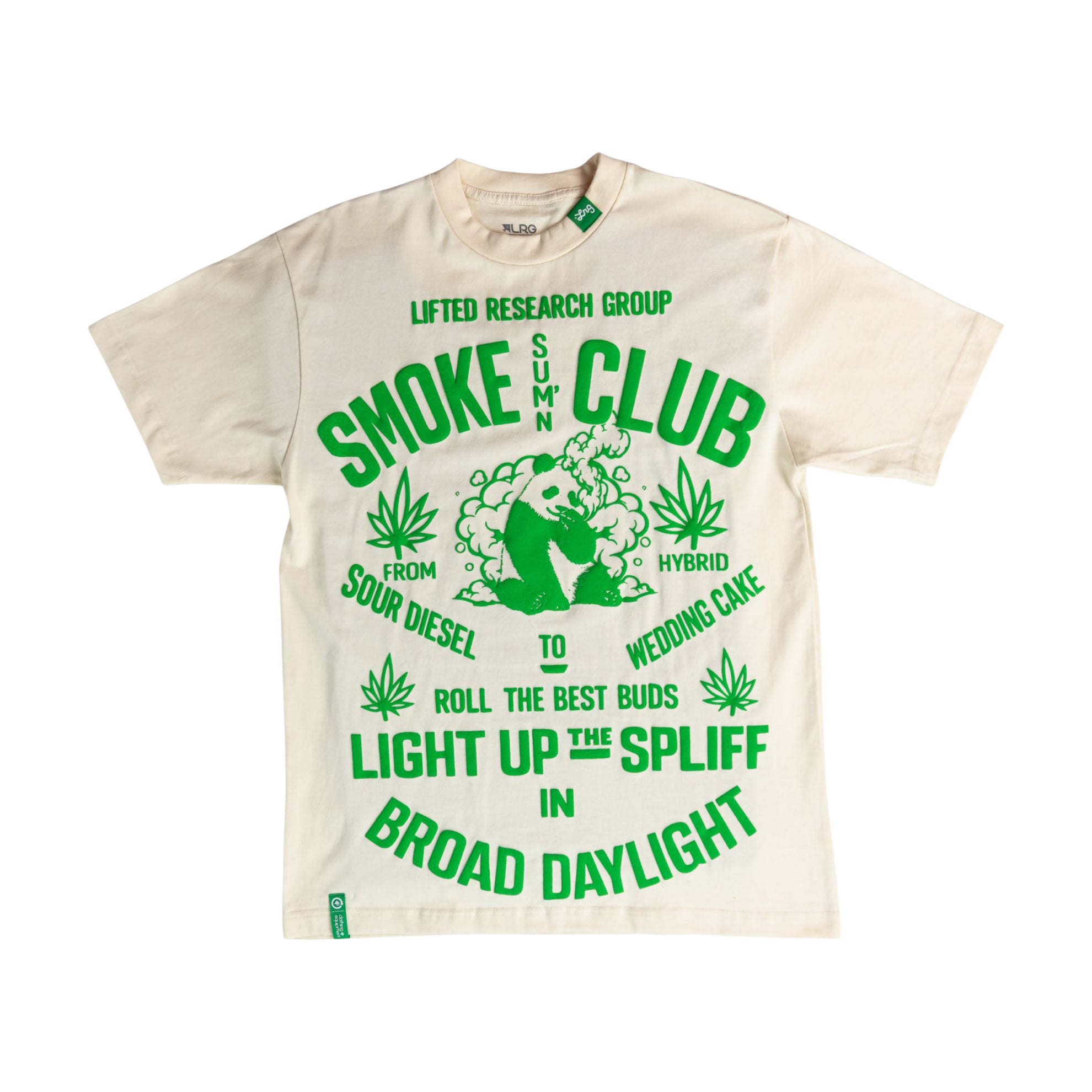 PANDA SMOKE CLUB TEE Off White | LRG Clothing