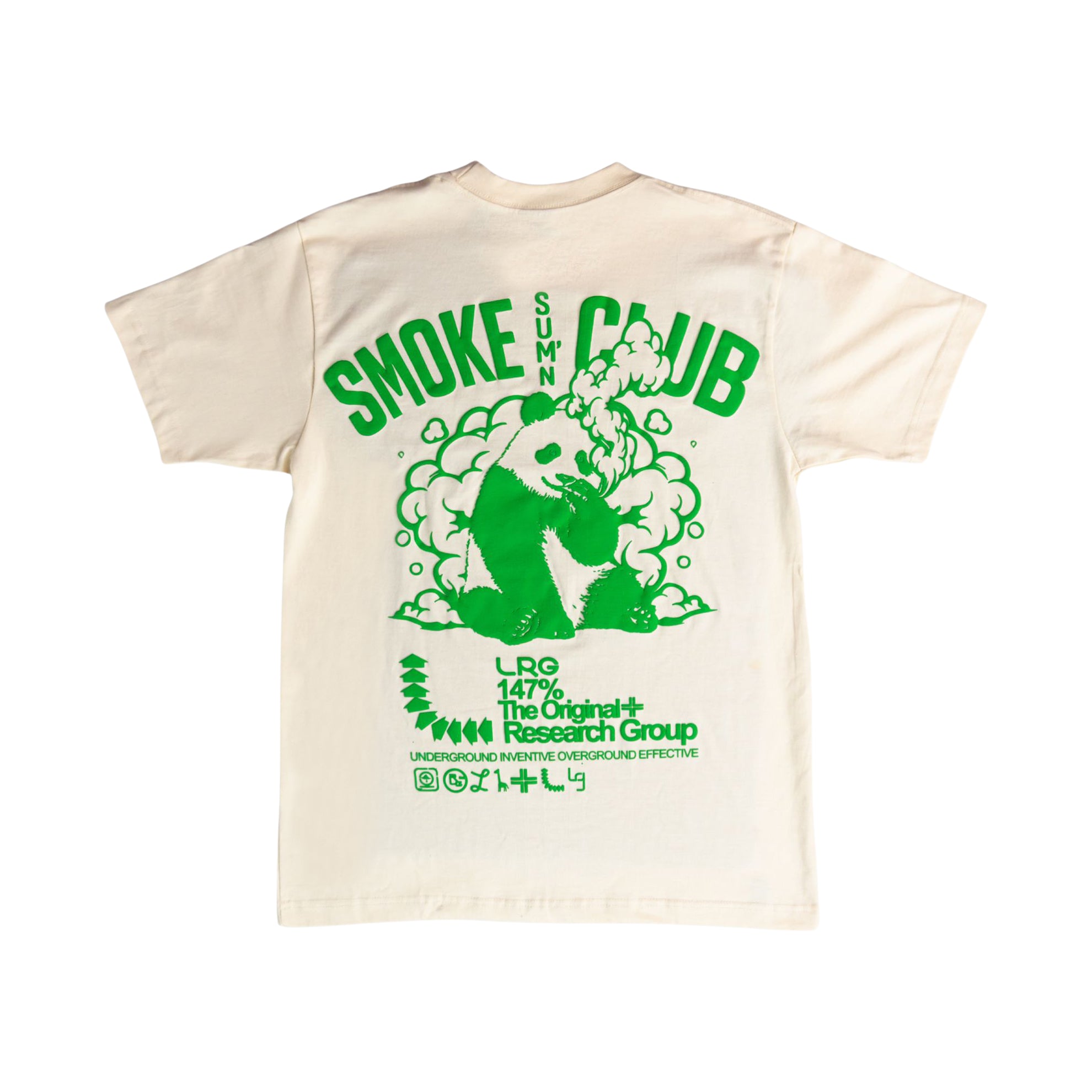 PANDA SMOKE CLUB TEE Off White | LRG Clothing