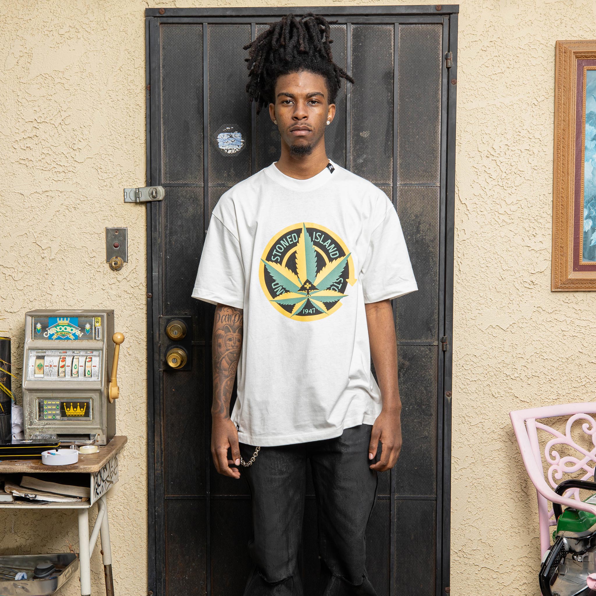 STONED ISLAND SS TEE White | LRG Clothing