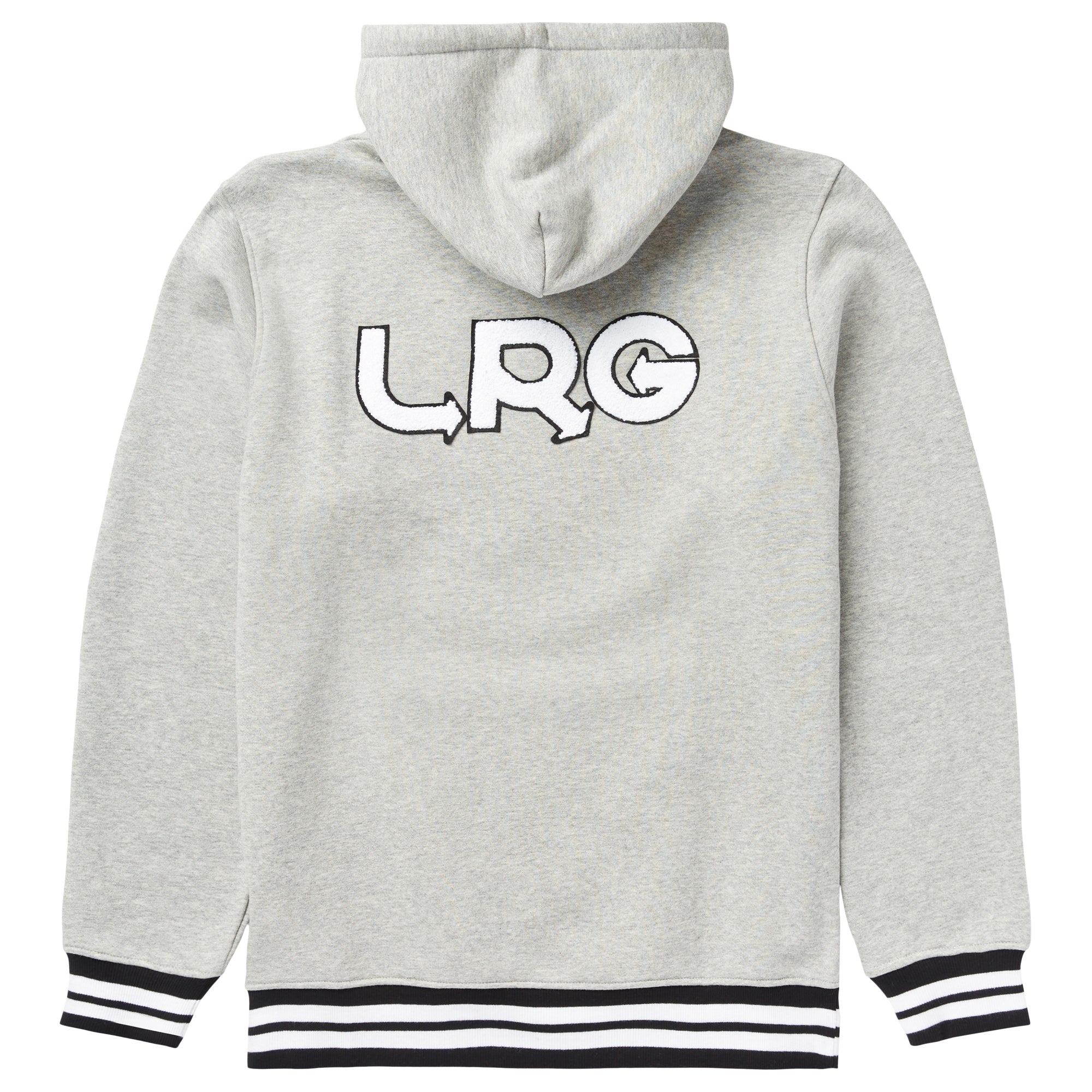 LRG Stacked Logo Hoodie Heather Grey