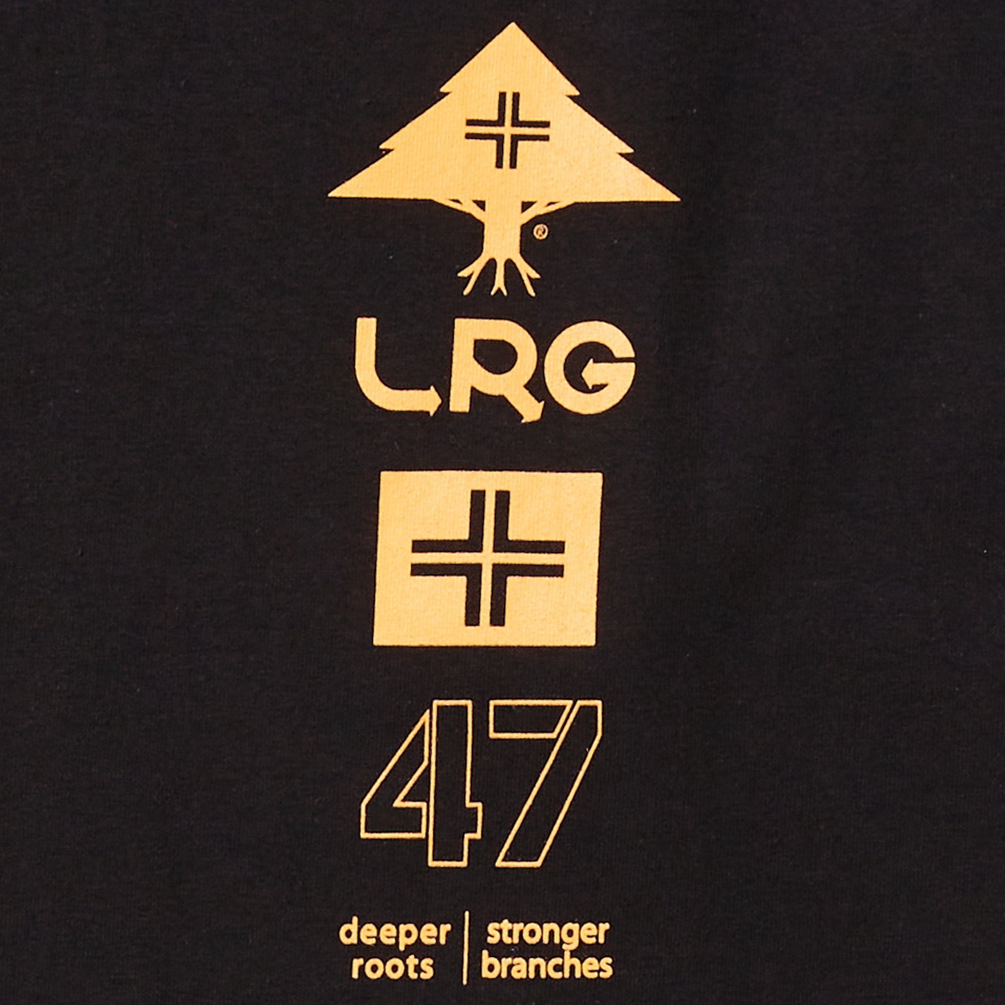 Men's LRG Pastel Color Block 47 Logo T-Shirt - Black - 2X Large