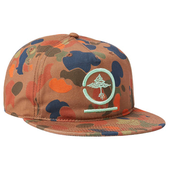 PANDA ROOTS CAMO UNSTRUCTURED HAT - BROWN