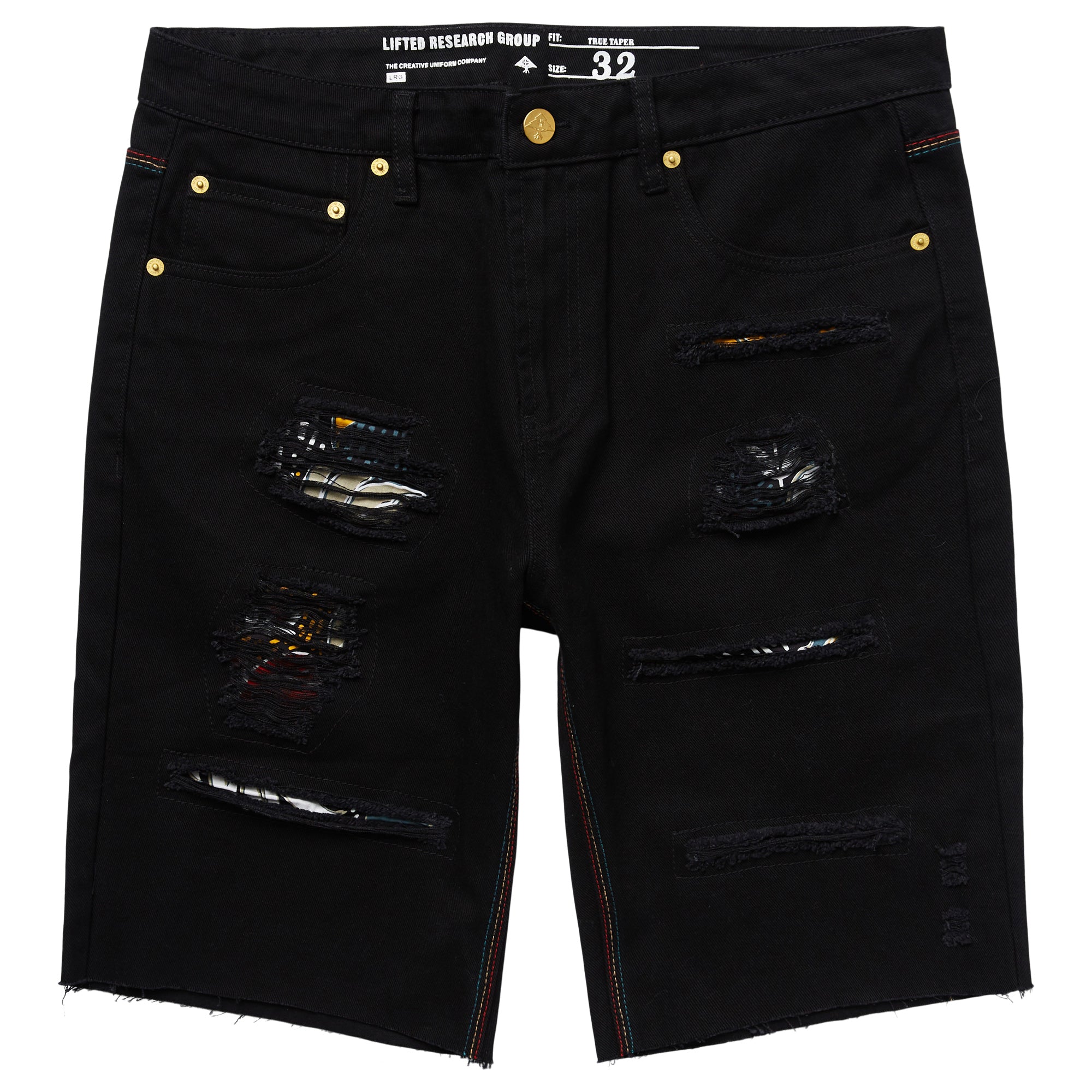 NWT Men's Spark Black Camouflage Stretch Slim Denim Jean Shorts ALL SIZES