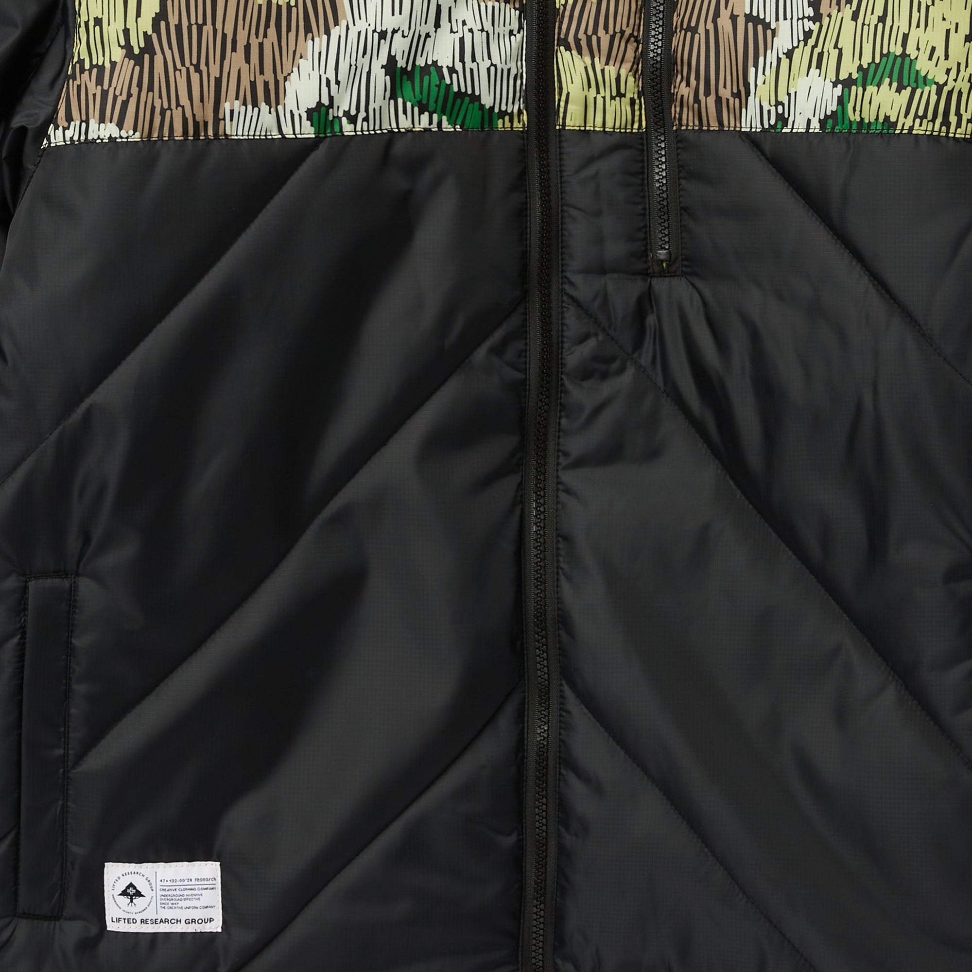 LRG LIFTED BABY TREE PUFFER JACKET - BLACK