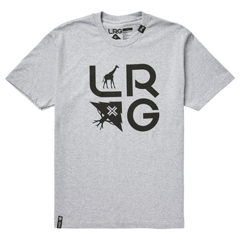 Men's LRG Pastel Color Block 47 Logo T-Shirt - Black - 2X Large