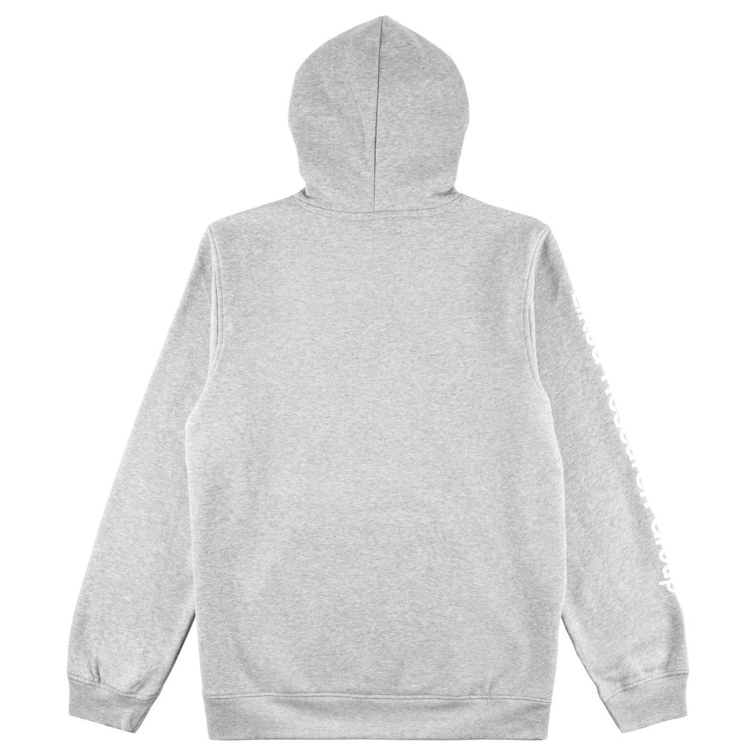 LIFTED SCRIPT PULLOVER HOODIE - HEATHER GREY