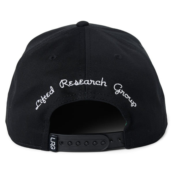 HUSTLE TREES SNAPBACK HAT - BLACK