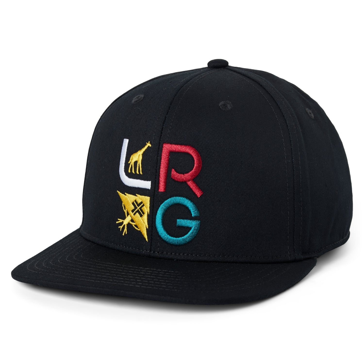 LOCKUP SNAPBACK HAT - BLACK