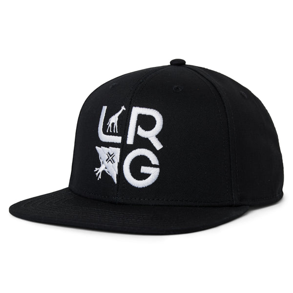 LOCKUP SNAPBACK HAT - BLACK