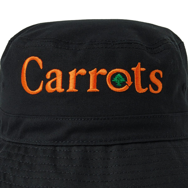 CARROTS X LRG CYCLE WOODMARK BUCKET HAT - BLACK
