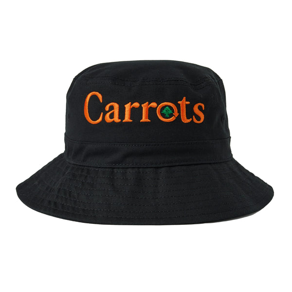 CARROTS X LRG CYCLE WOODMARK BUCKET HAT - BLACK