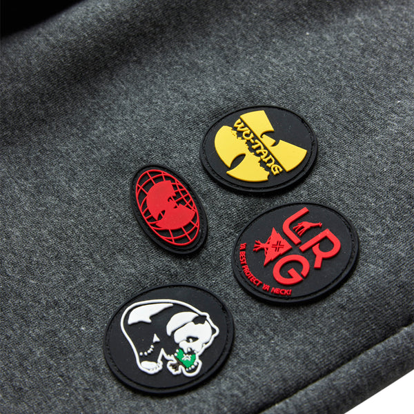 WU TANG X LRG GET LIFTED FLEECE BOMBER JACKET - CHARCOAL HEATHER