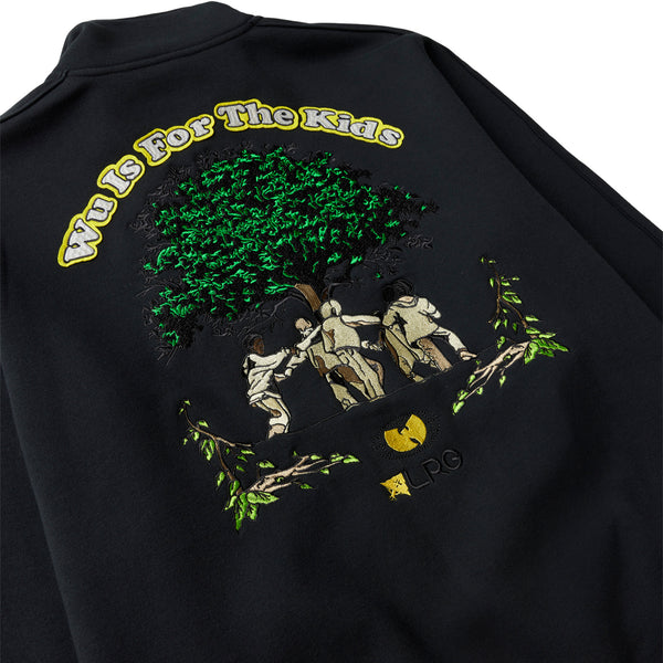 WU TANG X LRG WU IS FOR KIDS TRACK JACKET - BLACK