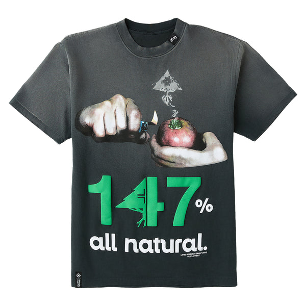 147% ALL NATURAL TEE - BLACK