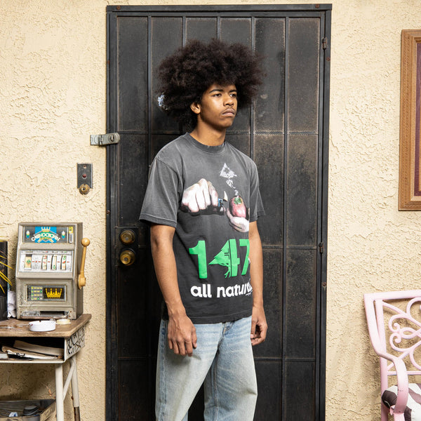 147% ALL NATURAL TEE - BLACK
