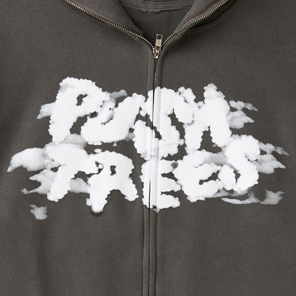 PUSH TREES FARM FULL ZIP HOODIE - BLACK PIGMENT