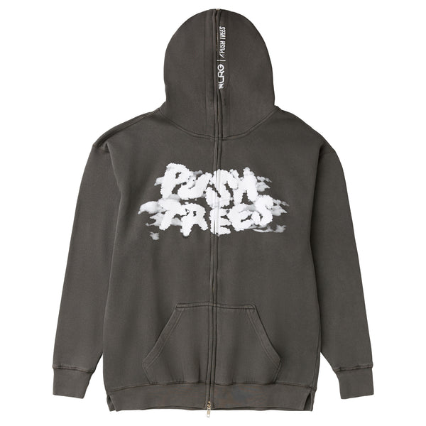 PUSH TREES FARM FULL ZIP HOODIE - BLACK PIGMENT