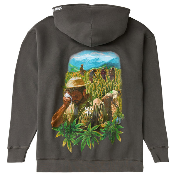 PUSH TREES FARM FULL ZIP HOODIE - BLACK PIGMENT