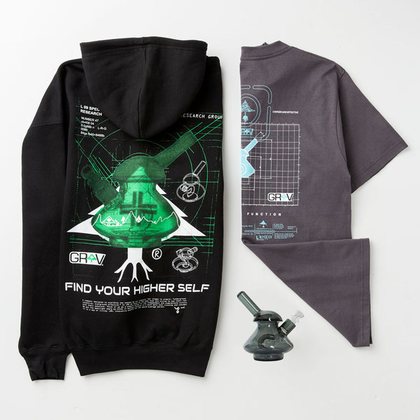 GRAV X LRG TEE - CHARCOAL