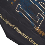 TRACK AND FEEL VARSITY L/S TEE - CHARCOAL