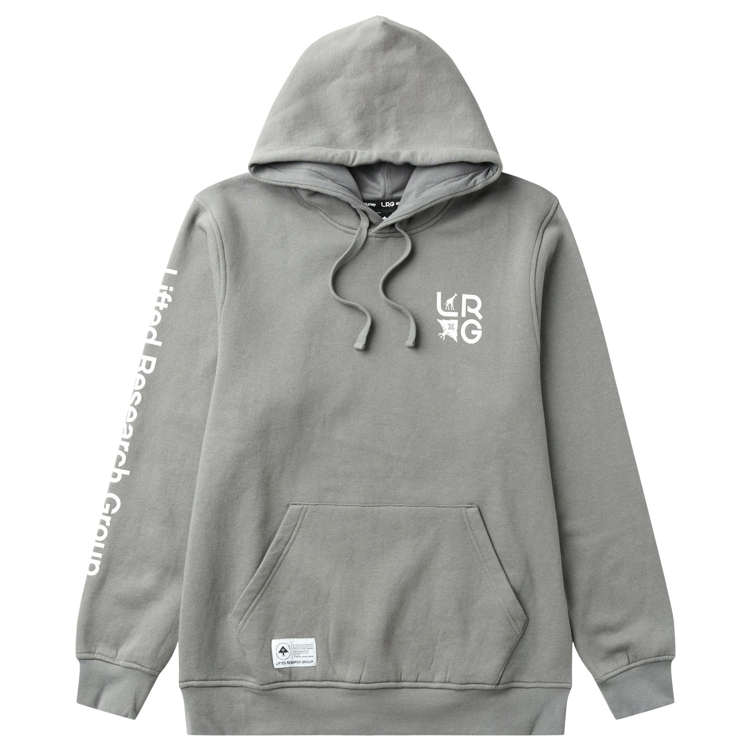 STACKED MULTI PULLOVER HOODIE - CHARCOAL