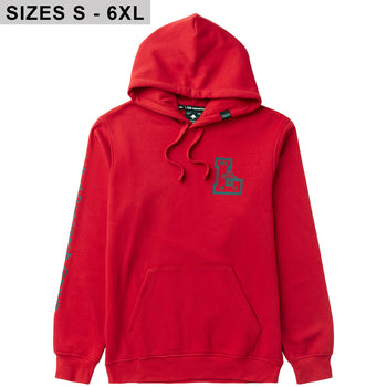 BRIGHTER THAN L PULLOVER HOODIE - RED