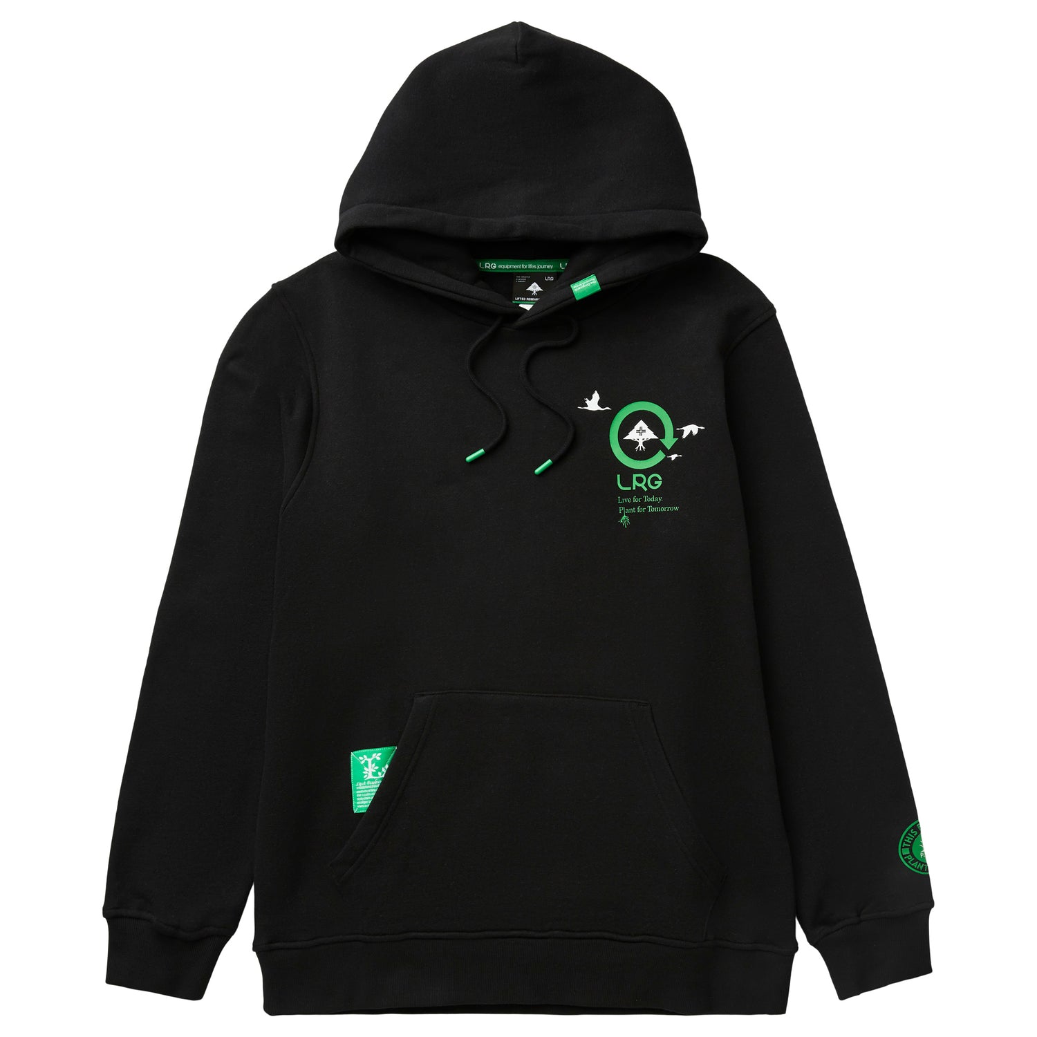 PLANT FOR TOMORROW PULLOVER HOODIE - BLACK