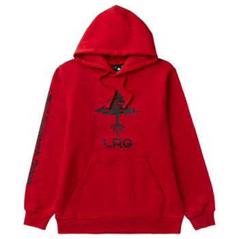 WITH US TREES PULLOVER HOODIE - RED