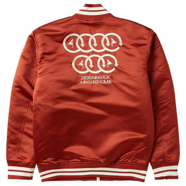 FUTURE BRIGHT BOMBER JACKET - BURNT HENNA