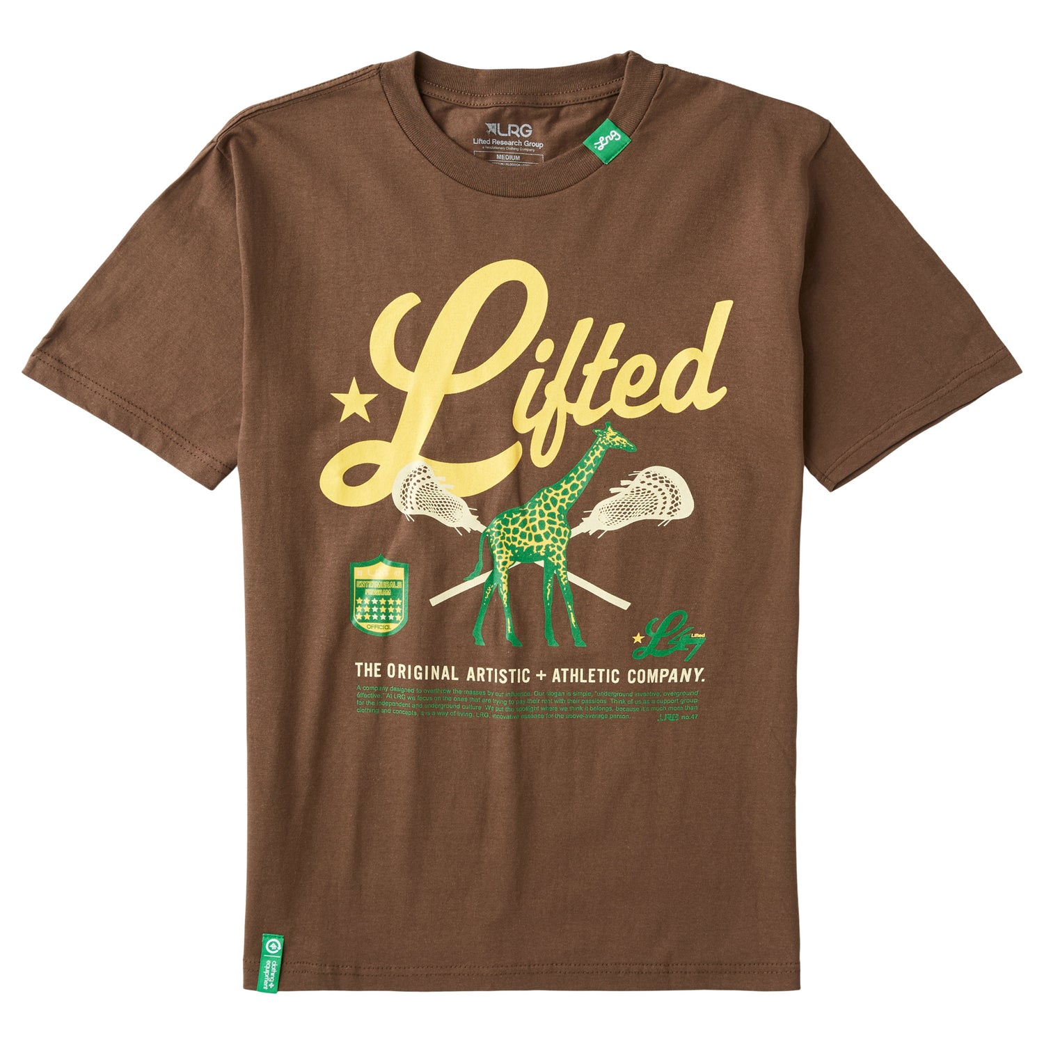 LIFTED ATHLETICS TEE - BROWN