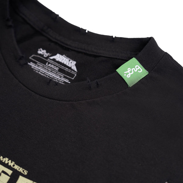 BIG NATURES PEACE TEE - DISTRESSED BLACK