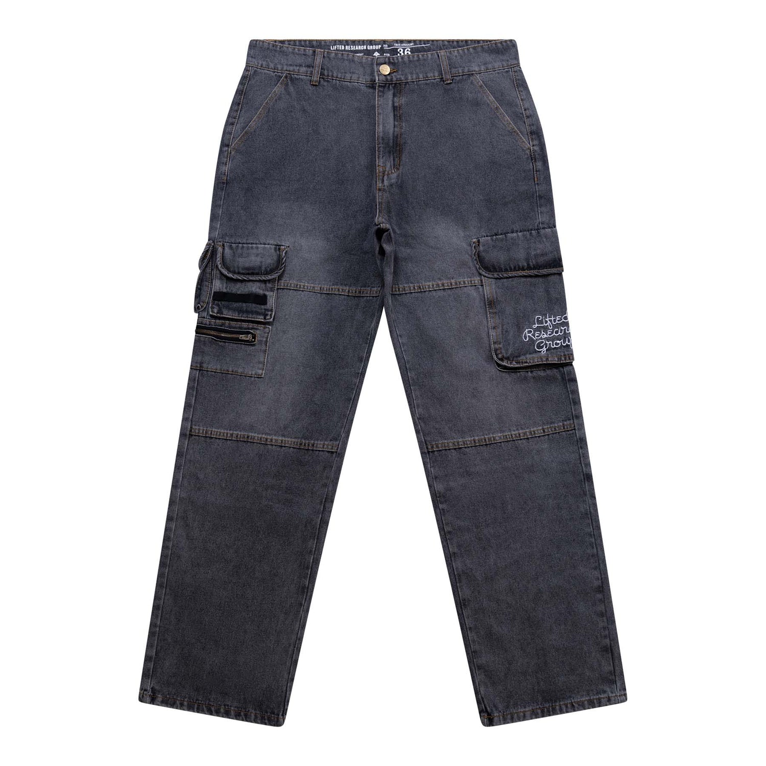 CREATIVE LIFE DENIM CARGO - GREY WASH