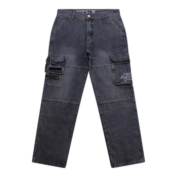 CREATIVE LIFE DENIM CARGO - GREY WASH