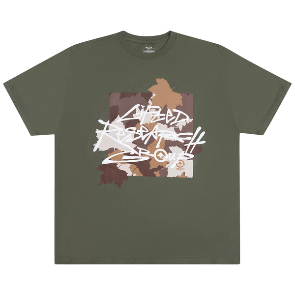LIFTED LEAF TEE - MILITARY GREEN