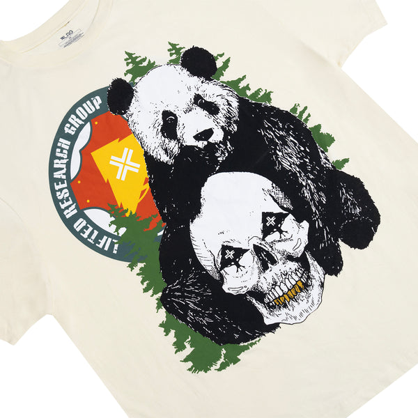 SKULL PANDA TEE - OFF WHITE
