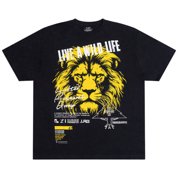 WE WILD LION TEE - BLACK