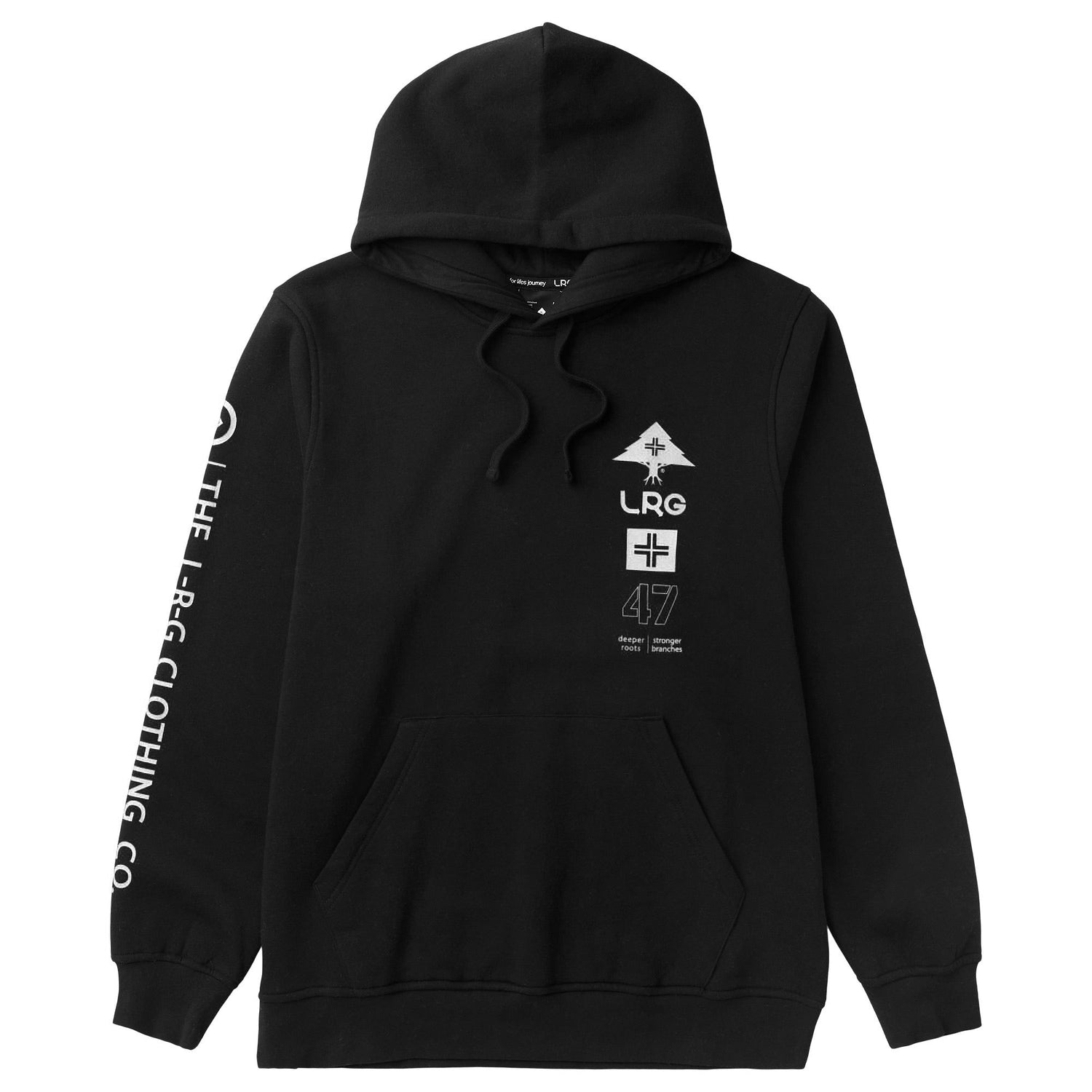 4700 EFFECTIVE 47 BRANCHES PULLOVER HOODIE BLACK